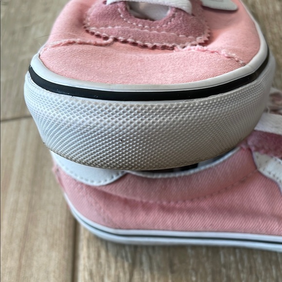 Vans pink and white sneakers, women's size 9 - Picture 8 of 10